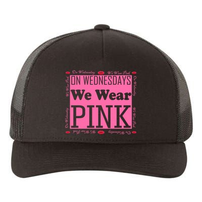 Wednesdays We Wear Pink Breast Cancer Yupoong Adult 5-Panel Trucker Hat