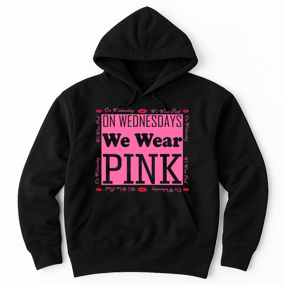 Wednesdays We Wear Pink Breast Cancer Hoodie