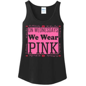 Wednesdays We Wear Pink Breast Cancer Ladies Essential Tank