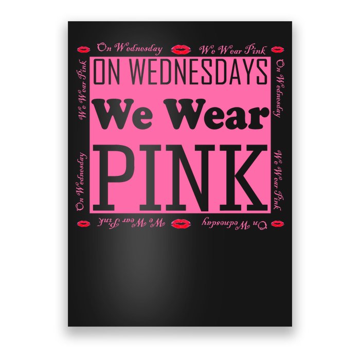 Wednesdays We Wear Pink Breast Cancer Poster