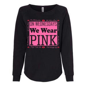 Wednesdays We Wear Pink Breast Cancer Womens California Wash Sweatshirt