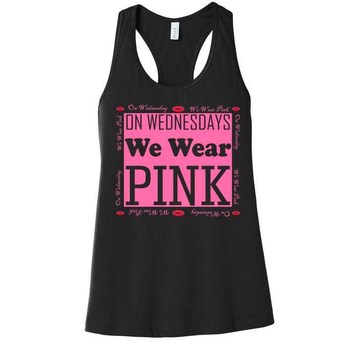 Wednesdays We Wear Pink Breast Cancer Women's Racerback Tank