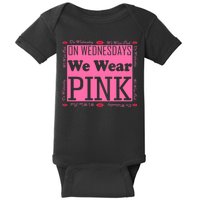 Wednesdays We Wear Pink Breast Cancer Baby Bodysuit