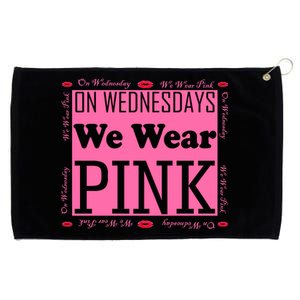 Wednesdays We Wear Pink Breast Cancer Grommeted Golf Towel