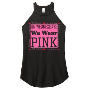 Wednesdays We Wear Pink Breast Cancer Women's Perfect Tri Rocker Tank