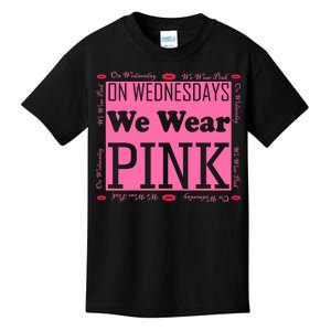 Wednesdays We Wear Pink Breast Cancer Kids T-Shirt