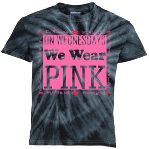 Wednesdays We Wear Pink Breast Cancer Kids Tie-Dye T-Shirt