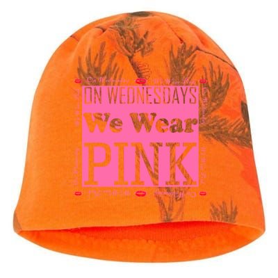 Wednesdays We Wear Pink Breast Cancer Kati - Camo Knit Beanie