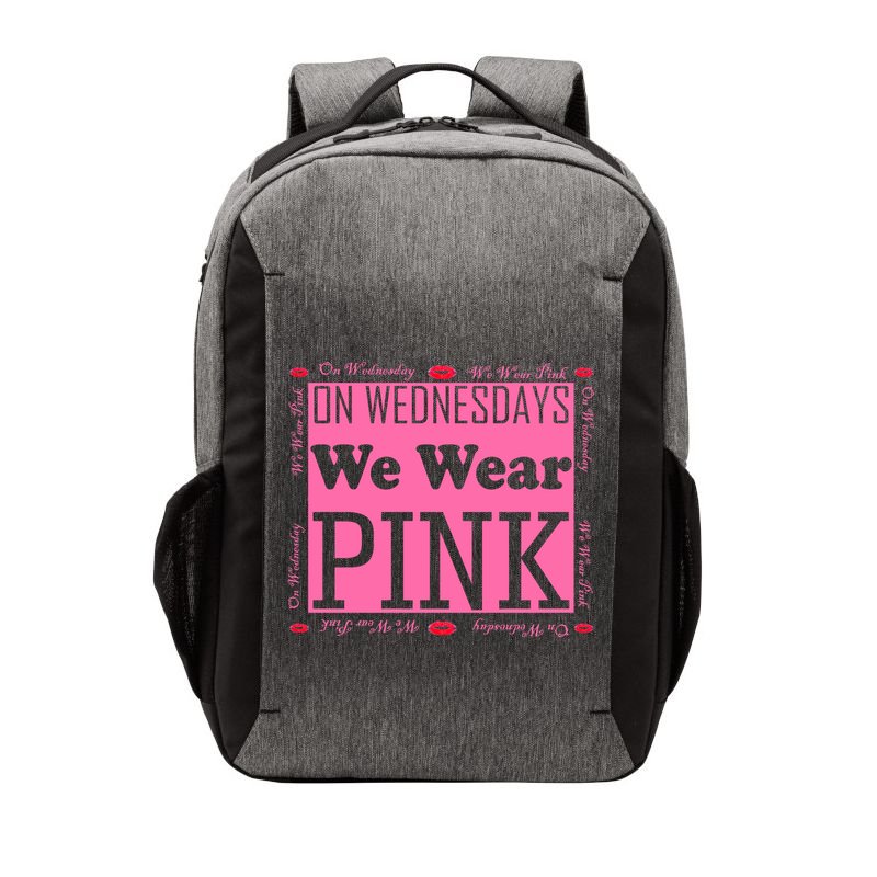 Wednesdays We Wear Pink Breast Cancer Vector Backpack