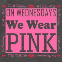 Wednesdays We Wear Pink Breast Cancer Vector Backpack