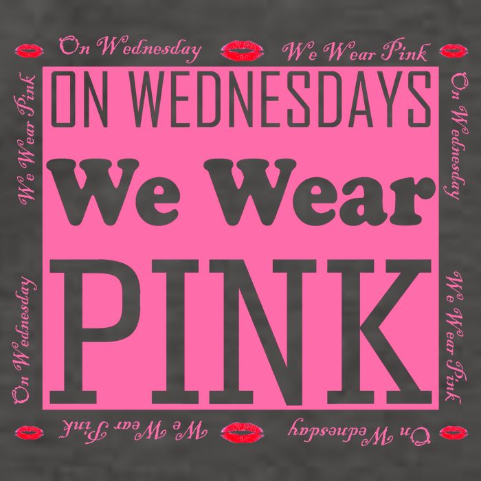 Wednesdays We Wear Pink Breast Cancer Vector Backpack