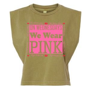 Wednesdays We Wear Pink Breast Cancer Garment-Dyed Women's Muscle Tee