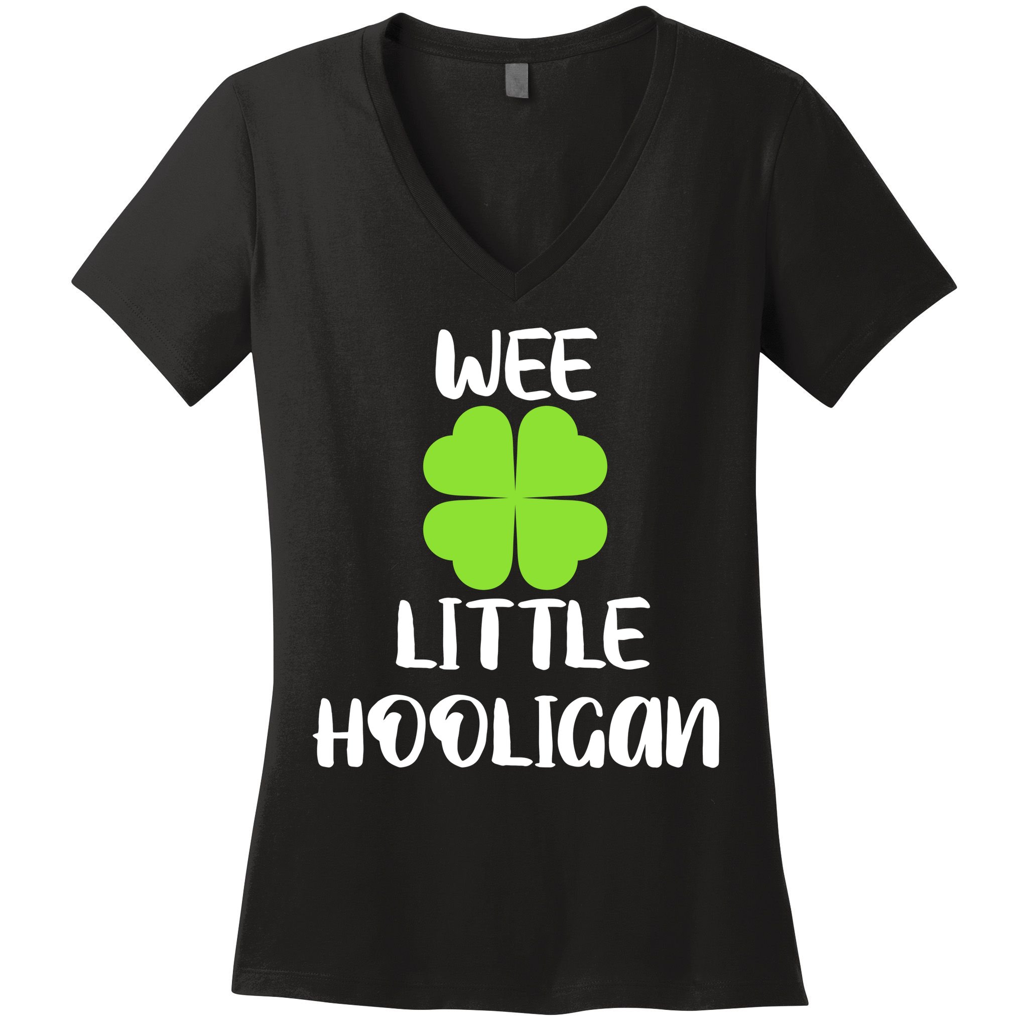 Wee little hooligan Women's V-Neck T-Shirt
