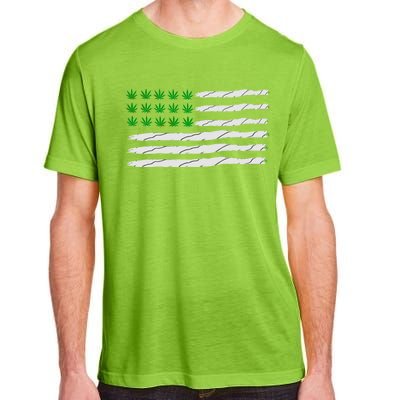 Weed American Flag Adult ChromaSoft Performance T-Shirt