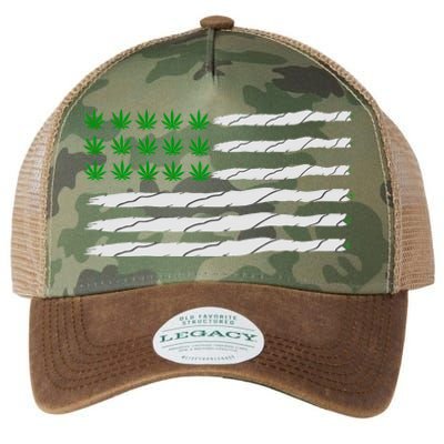 Weed American Flag Legacy Tie Dye Trucker Hat