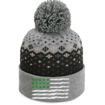 Weed American Flag The Baniff Cuffed Pom Beanie