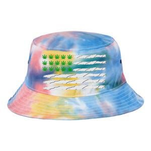 Weed American Flag Tie Dye Newport Bucket Hat