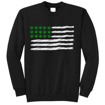 Weed American Flag Sweatshirt