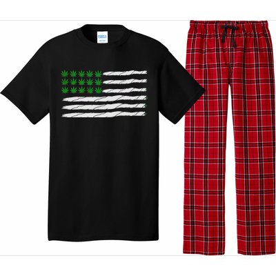 Weed American Flag Pajama Set