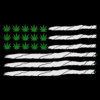 Weed American Flag Bag