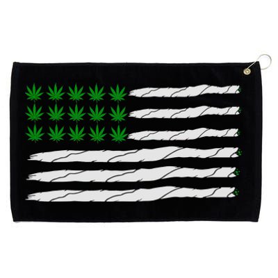 Weed American Flag Grommeted Golf Towel