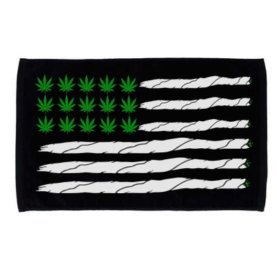 Weed American Flag Microfiber Hand Towel