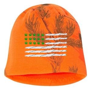 Weed American Flag Kati - Camo Knit Beanie