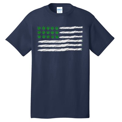 Weed American Flag Tall T-Shirt