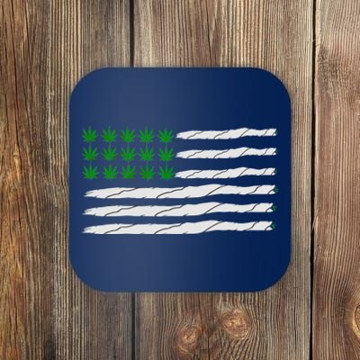 Weed American Flag Coaster