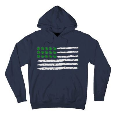 Weed American Flag Tall Hoodie