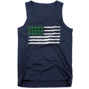 Weed American Flag Tank Top