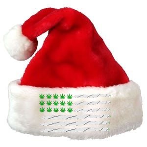 Weed American Flag Premium Christmas Santa Hat