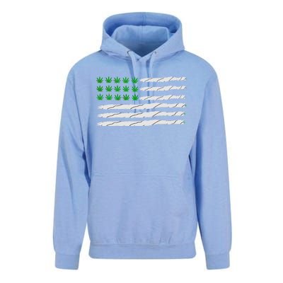 Weed American Flag Unisex Surf Hoodie