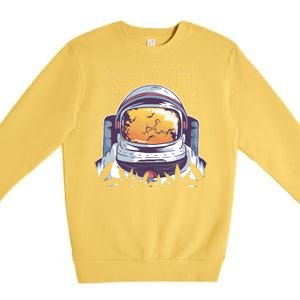 Weed Astronaut Premium Crewneck Sweatshirt