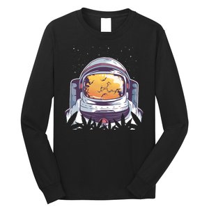 Weed Astronaut Long Sleeve Shirt