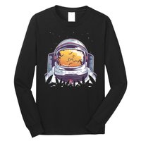 Weed Astronaut Long Sleeve Shirt