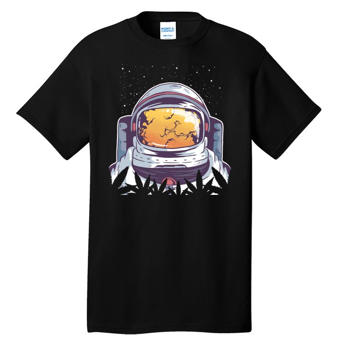 Weed Astronaut Tall T-Shirt