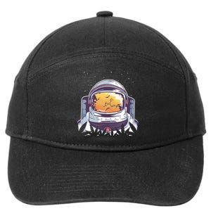 Weed Astronaut 7-Panel Snapback Hat