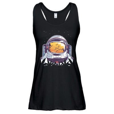 Weed Astronaut Ladies Essential Flowy Tank