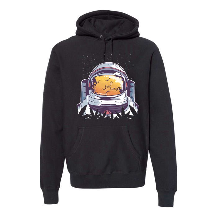 Weed Astronaut Premium Hoodie