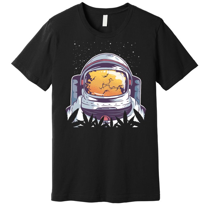 Weed Astronaut Premium T-Shirt