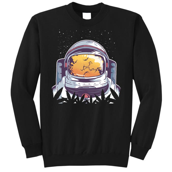 Weed Astronaut Tall Sweatshirt