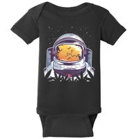 Weed Astronaut Baby Bodysuit