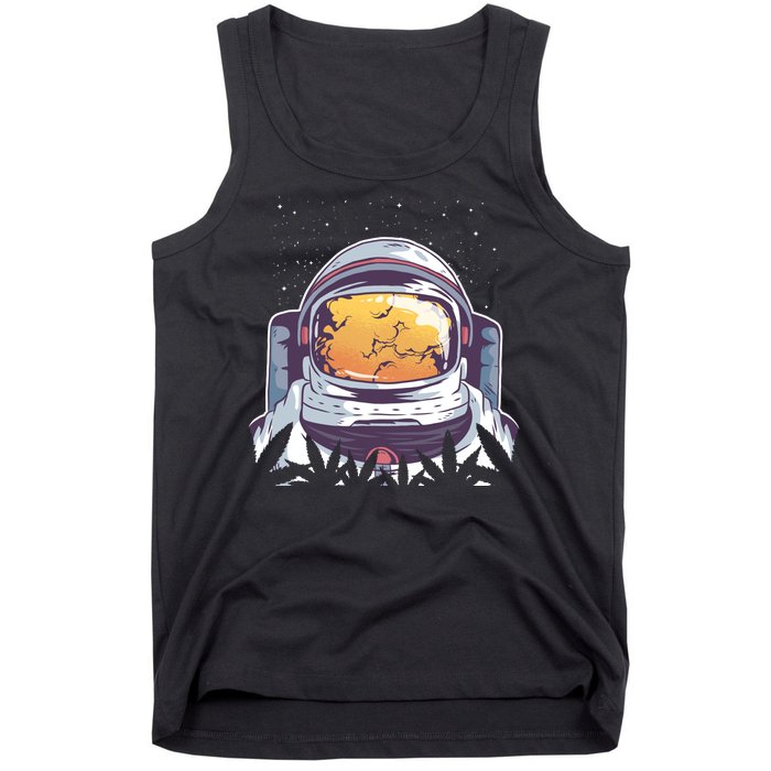 Weed Astronaut Tank Top