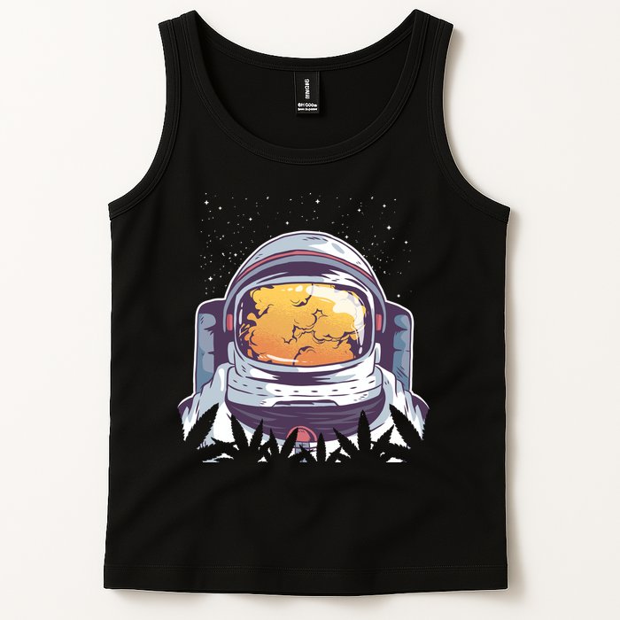 Weed Astronaut Tank Top