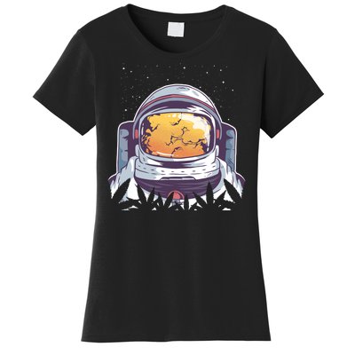 Weed Astronaut Women's T-Shirt