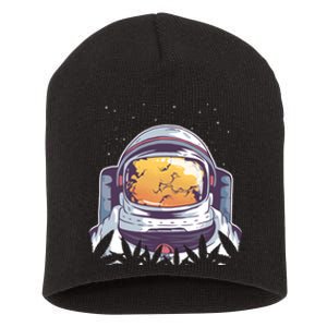 Weed Astronaut Short Acrylic Beanie