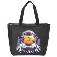 Weed Astronaut Zip Tote Bag