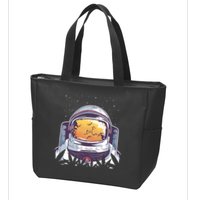 Weed Astronaut Zip Tote Bag