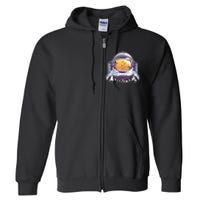 Weed Astronaut Full Zip Hoodie